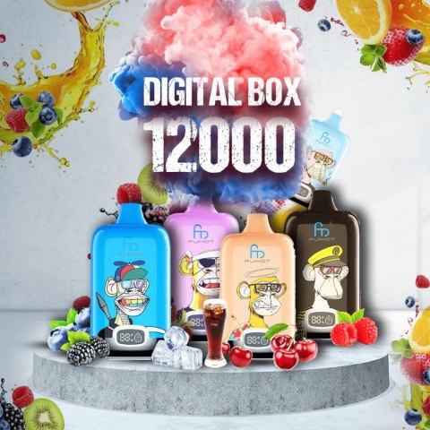 E-Papieros Fumot Digital Box 12000 Grape Ice E-Papieros Fumot Digital Box 12000 Grape Ice