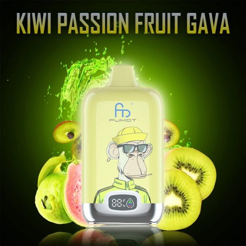 E-Papieros Fumot Digital Box 12000 Kiwi Passion Fruit Guava E-Papieros Fumot Digital Box 12000 Kiwi Passion Fruit Guava
