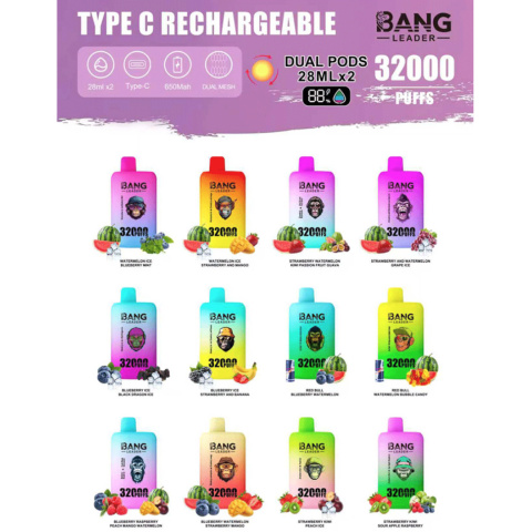 Bang Leader 32 000 Watermelon Ice & Strawberry Mango Bang Leader 32 000 Watermelon Ice & Strawberry Mango