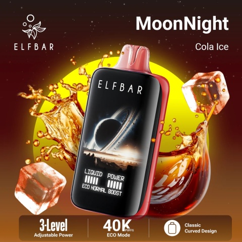 E-Papierosy Jednorazowe Elf Bar MoonNight 40 000 Cola Ice