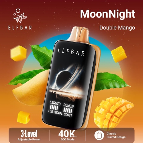 E-Papierosy Jednorazowe Elf Bar MoonNight 40 000 Double Mango