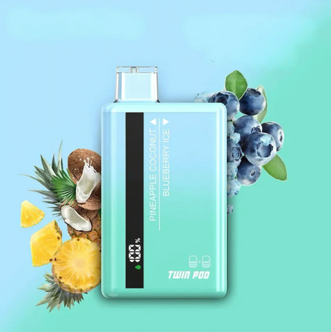 Happ Bar Twin Pod 25 000 Pineapple Coconut + Blueberry Ice Happ Bar Twin Pod 25 000 Pineapple Coconut + Blueberry Ice