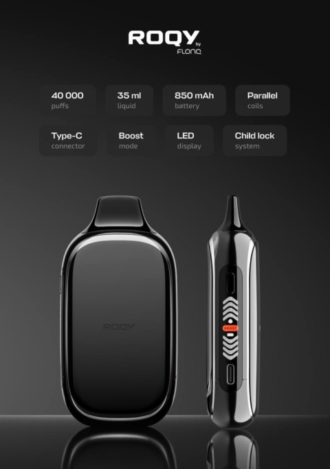 Jednorazowe E-Papierosy Flonq Roqy 40 000 Sour Apple