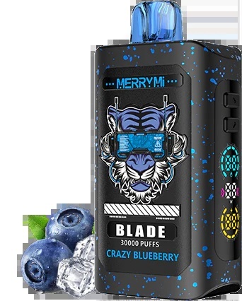 Jednorazowe E-papierosy Merry Mi Blade 30 000 Crazy Blueberry