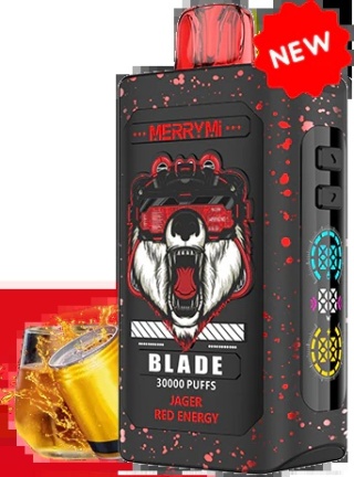Jednorazowe E-papierosy Merry Mi Blade 30 000 Jager Red Energy