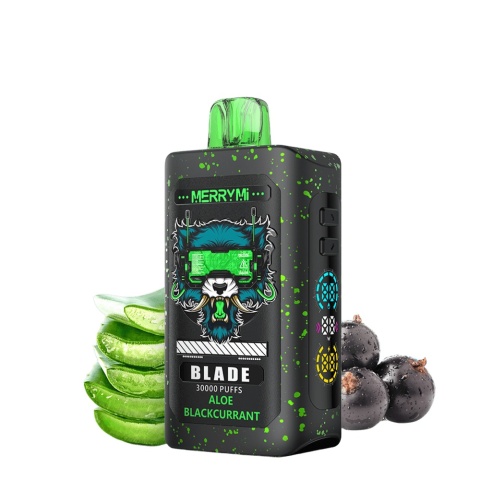 Jednorazowe E-papierosy Merry Mi Blade 30 000 Aloe Blackcurrant