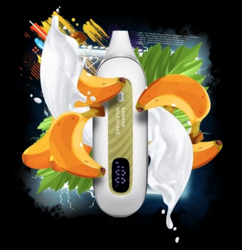 Jednorazowy E-Papieros Flonq Max Smart 12000 Banana Milkshake