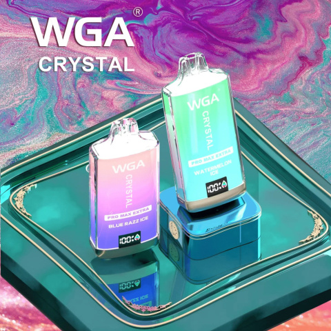 WGA Crystal Pro Max Jednorazowy e-papieros 15000 Buchów o smaku RASPBERRY CHERRY ICE 25 ml WGA Crystal Pro Max Jednorazowy e-papieros 15000 Buchów o smaku RASPBERRY CHERRY ICE 25 ml