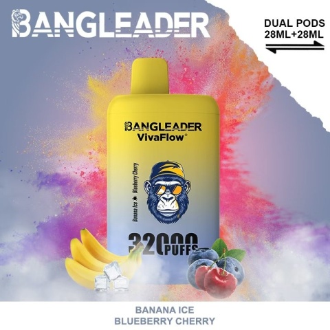 Bang Leader 32 000 Banana Ice & Bluberry Cherry