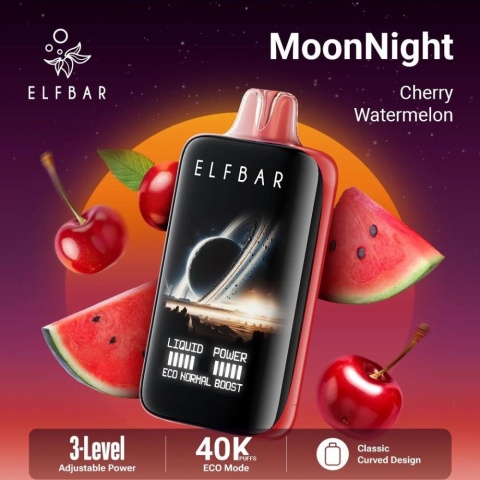 E-Papierosy Jednorazowe Elf Bar MoonNight 40 000 Cherry Watermelon