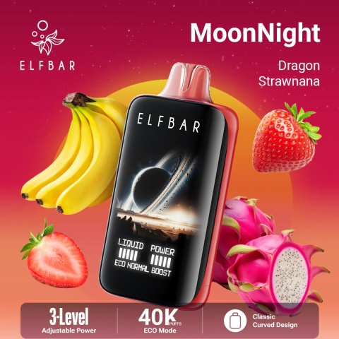 E-Papierosy Jednorazowe Elf Bar MoonNight 40 000 Dragon Strawana