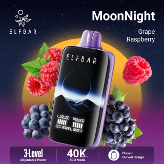 E-Papierosy Jednorazowe Elf Bar MoonNight 40 000 Grape Raspberry