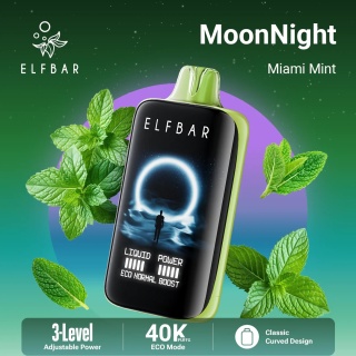 E-Papierosy Jednorazowe Elf Bar MoonNight 40 000 Miami Mint