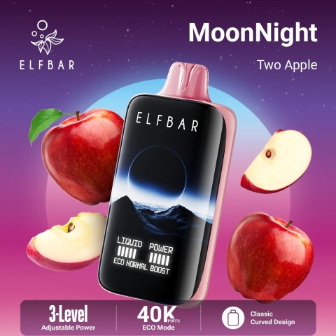 E-Papierosy Jednorazowe Elf Bar MoonNight 40 000 Two Apple