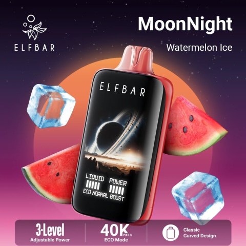 E-Papierosy Jednorazowe Elf Bar MoonNight 40 000 Watermelon Ice
