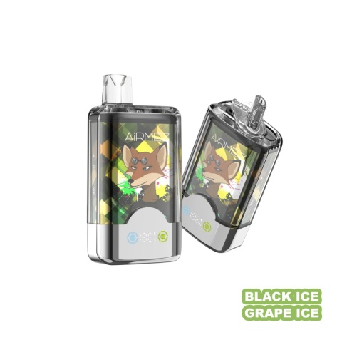 E-papieros jednorazowy AiRMEZ FOX 80000 Grape Ice/Black Ice