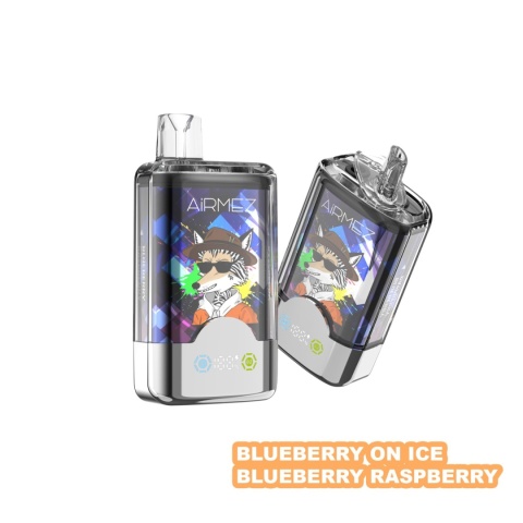 E-papieros jednorazowy AiRMEZ FOX 80000 Bluberry On Ice/Bluberry Raspberry