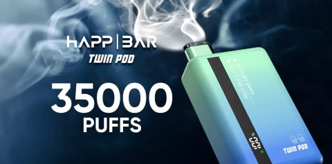 E-papieros jednorazowy Happ Bar 35000 Strawberry Banana/Cola Ice