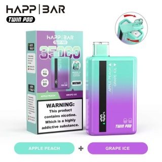 E-papieros jednorazowy Happ Bar 35000 Apple Peach/Grape Ice