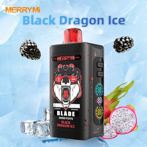 Jednorazowe E-papierosy Merry Mi Blade 30 000 Black Dragon Ice