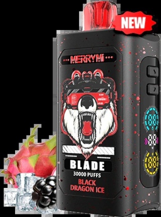 Jednorazowe E-papierosy Merry Mi Blade 30 000 Black Dragon Ice