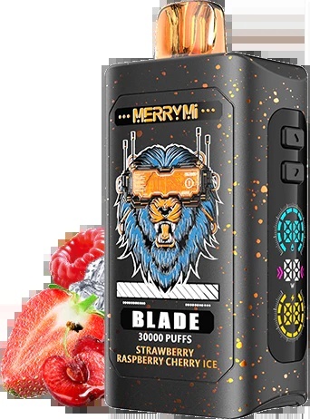Jednorazowe E-papierosy Merry Mi Blade 30 000 Strawberry Raspberry Cherry Ice