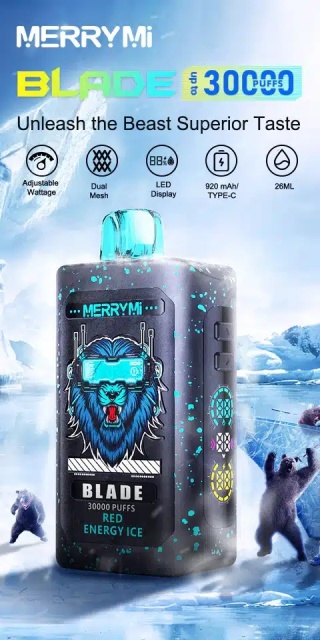 Jednorazowe E-papierosy Merry Mi Blade 30 000 Frozen Grape