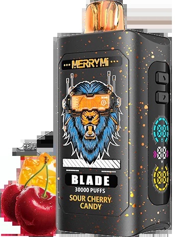 Jednorazowe E-papierosy Merry Mi Blade 30 000 Sour Cherry Candy