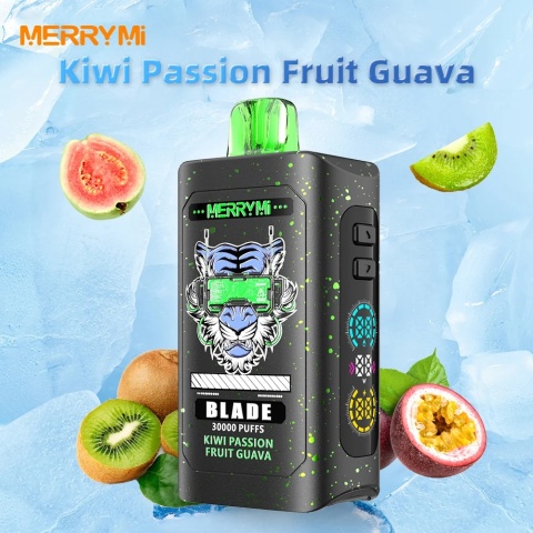 Jednorazowe E-papierosy Merry Mi Blade 30 000 Kiwi Passion Fruit Guava