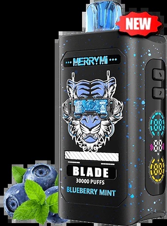 Jednorazowe E-papierosy Merry Mi Blade 30 000 Bluberry Mint
