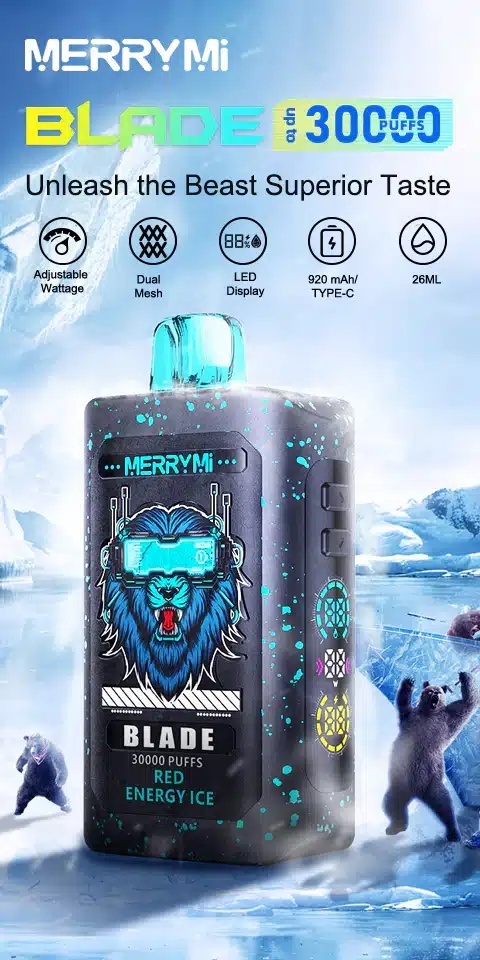 Jednorazowe E-papierosy Merry Mi Blade 30 000 Dragon |Fruit Ice