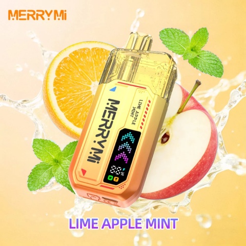 Jednorazowe E-papierosy Merry Mi MECHA-X 36 000 Lime Apple Mint