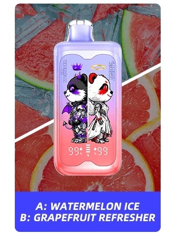 Jednorazowe E-papierosy MerryMi PANDA TWINS 40 000 Watermelon Ice/Grapefruit Refresher
