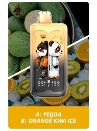 Jednorazowe E-papierosy MerryMi PANDA TWINS 40 000 Feijoa/Orange Kiwi Ice