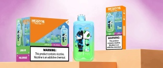 Jednorazowe E-papierosy MerryMi PANDA TWINS 40 000 Cherry Blackcurrant/Sunset Lime