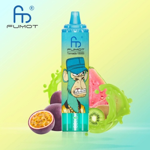 RandM Tornado Jednorazowy e-papieros 15000 Buchów o smaku KIWI PASSION FRUIT GUAVA