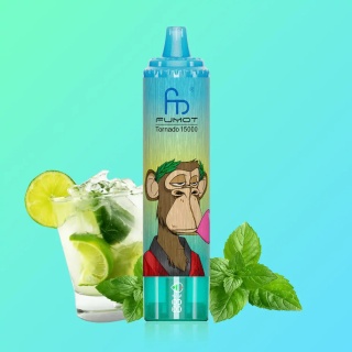 RandM Tornado Jednorazowy e-papieros 15000 Buchów o smaku FRESH MENTHOL MOJITO